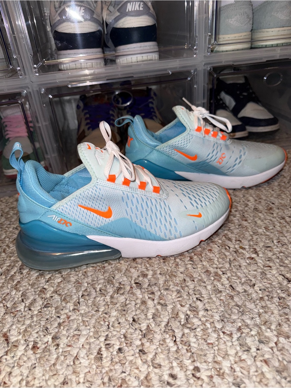 Nike Air Max 270 “Glacier Blue Total Orange”